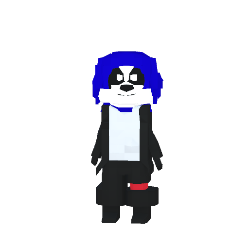 Bloueis the Neon Beagle from my game "Trough The P0rtal" (2026)