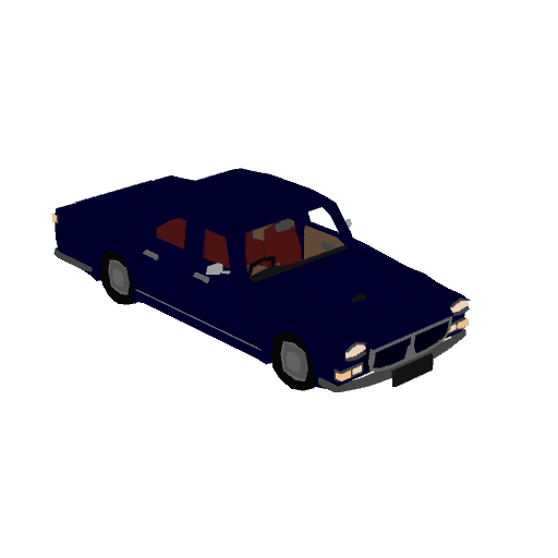 Navy Blue Sedan